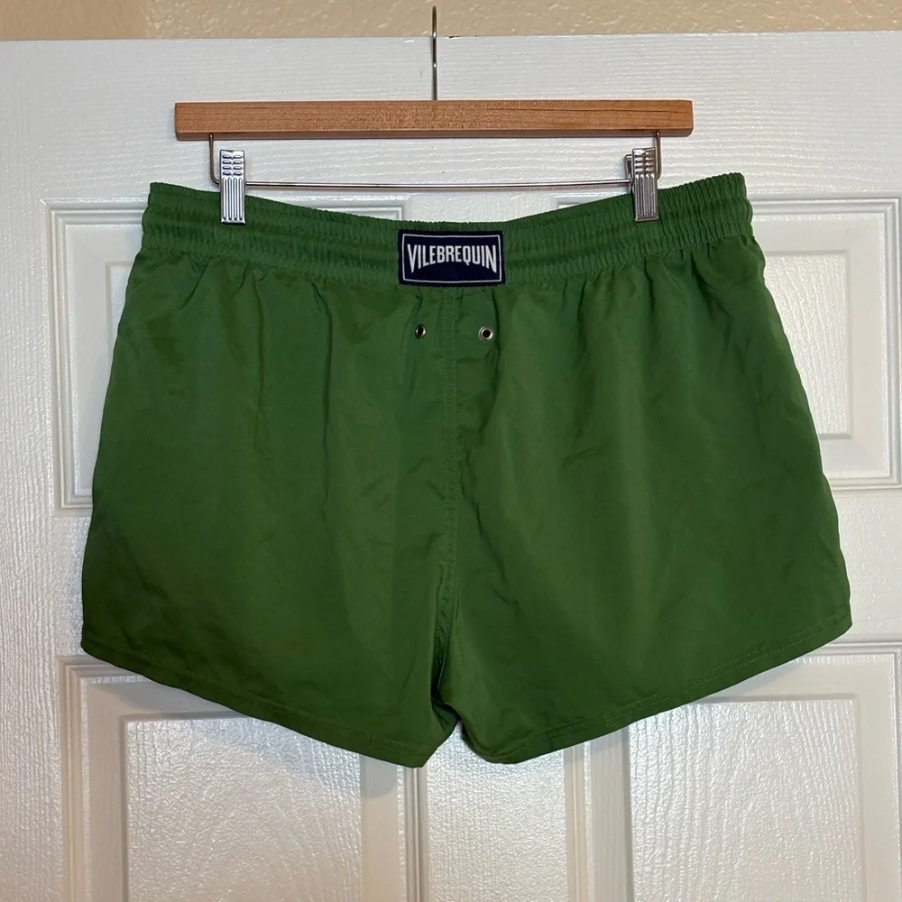 VILEBREQUIN - Moorea Short-Length Swim Shorts - Green L Short and Fitted